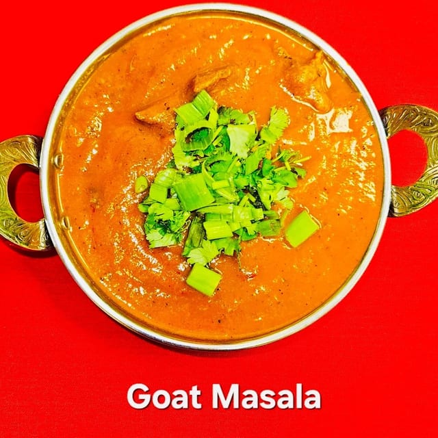 Goat Tikka Masala.